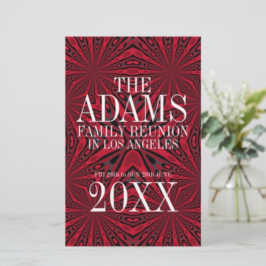 ::CUSTOM ORDER:: Adams Family Reunion Party Flyer (Standing Front)