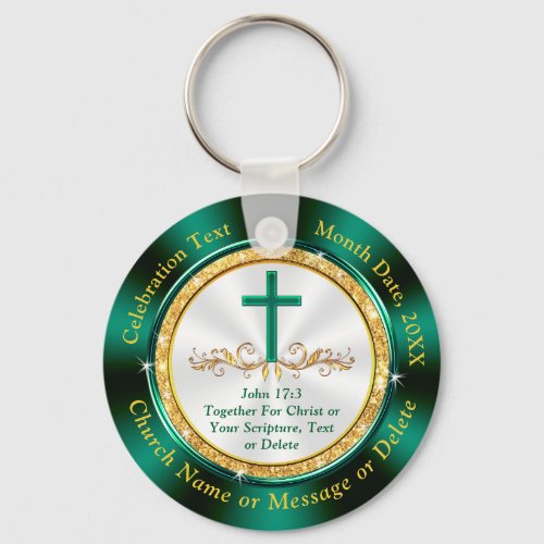 Custom Order for Pastor Leo Green Church Keychain