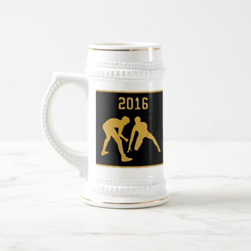 Custom Order Gifts for Wrestling Coaches Beer Stein