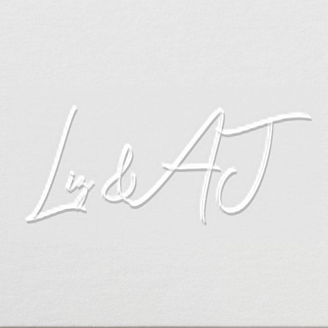 Custom Order Minimalist #23 Script Name Only Embosser (Design)