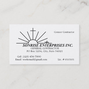 [Custom Order] Sonrise Enterprises Inc. 2014 Business Card