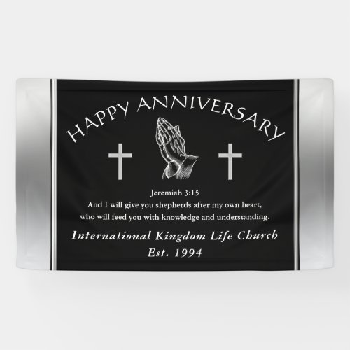 Custom Order Your Church Anniversary Banner