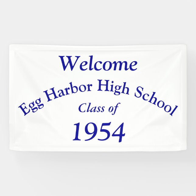 Custom Order Your Class Reunion Banner (Horizontal)