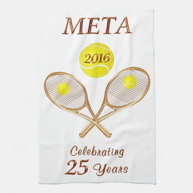 Custom Order Your Personalized Tennis Team Gifts Towel (Vertical)