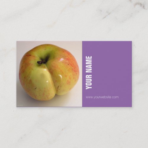 Custom Organic Apple Fresh Fruit Business Cards