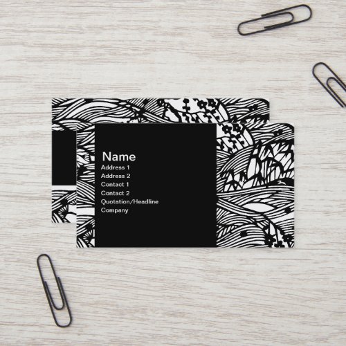 Pen Ink Oriental style Customizable V2 Business Card Template
