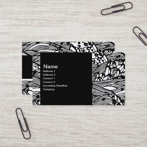Customizable Pen Ink Oriental style Customizable V2 Business Card Template