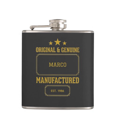 Custom Original & Genuine Birthday Flask