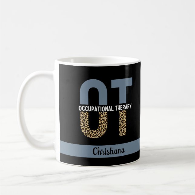 Custom OT Occupation Therapy OT Student gifts Coffee Mug (Left)