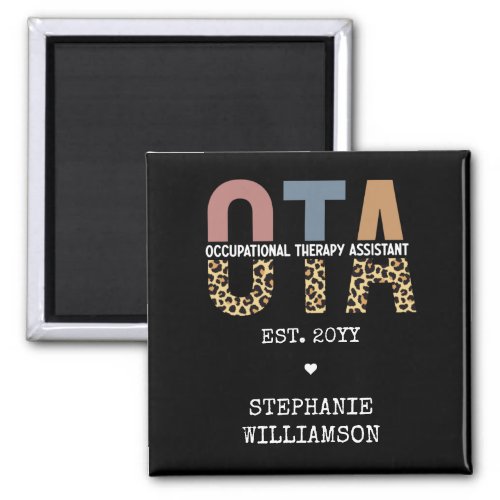 Custom OTA Occupational Therapy Assistant Gifts Magnet