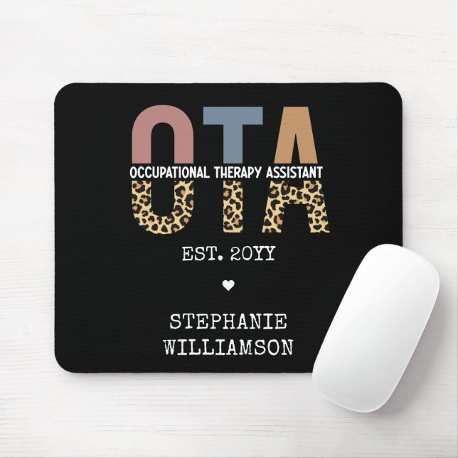 Custom OTA Occupational Therapy Assistant Gifts Mouse Pad (With Mouse)