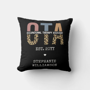Custom OTA Occupational Therapy Assistant Gifts Throw Pillow
