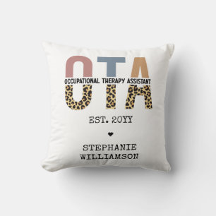 Custom OTA Occupational Therapy Assistant Gifts Throw Pillow