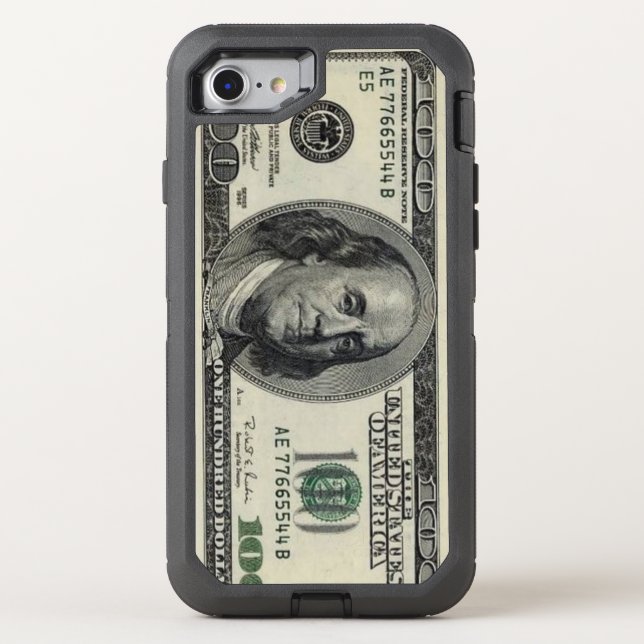 Custom OtterBox iPhone 7 Série Defender Case, Pret (Back)