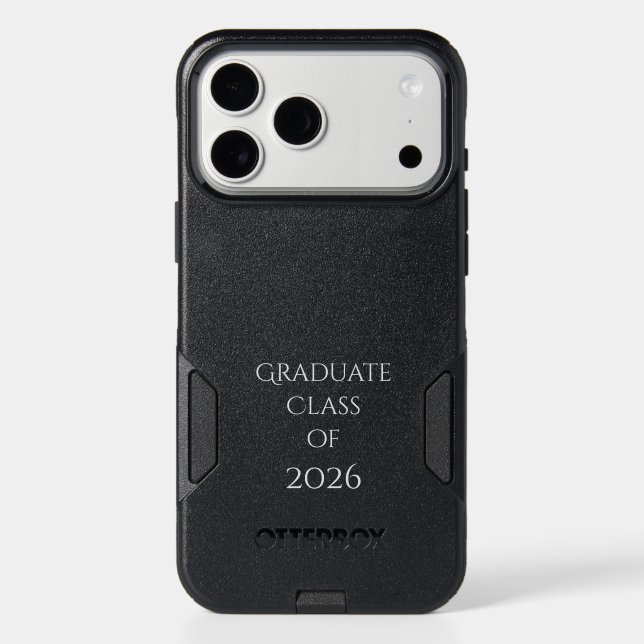 Custom OtterBox iPhone Case GRADUATE with Year. (Back)