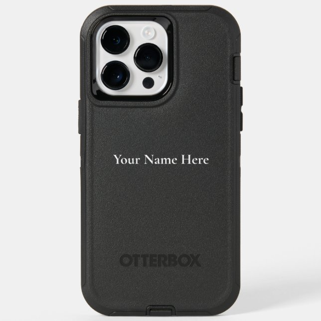 Custom OtterBox iPhone Case with name. (Back)