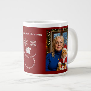 Custom Our Best Christmas ,Cat Photo Specialty Mug