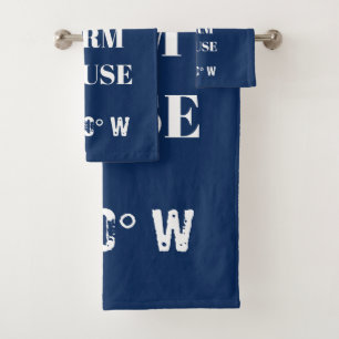 Custom Our Farm House Coordinates Bath Towel Set