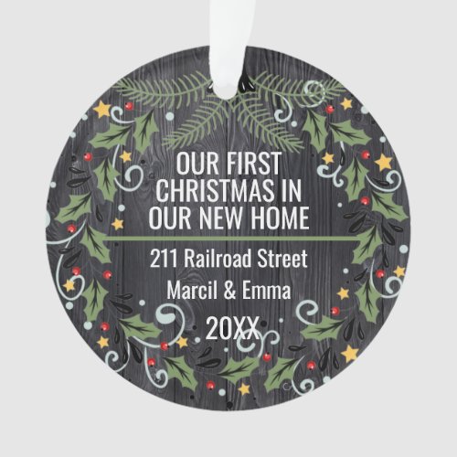 Custom Our First Christmas In Our New Home 2021 Ornament