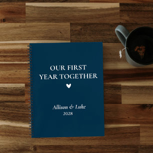 Custom "Our First Year Together" Couples Journal