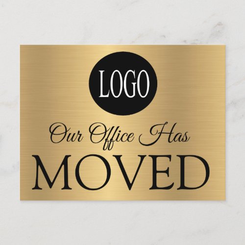 Custom Our Office Has Moved Moving Postcard