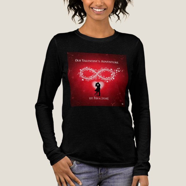 Custom Our Valentine’s Adventure Infinity Couple T Tri-Blend Shirt (Front)