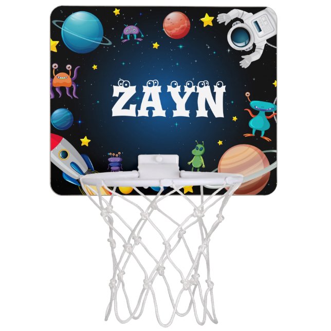 Custom Out of Space Basketball Hoop (Front)