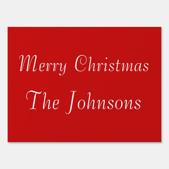 Custom Outdoor Christmas Signs Medium (Front)
