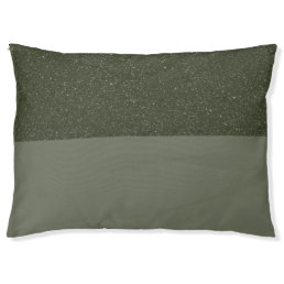 Custom Outdoor Dog Bed – Speckled Top + Moss Base