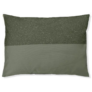 Custom Outdoor Dog Bed – Speckled Top + Moss Base