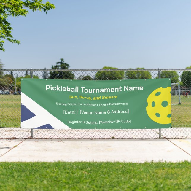 Custom Outdoor Pickleball Tournament Banner (Insitu)