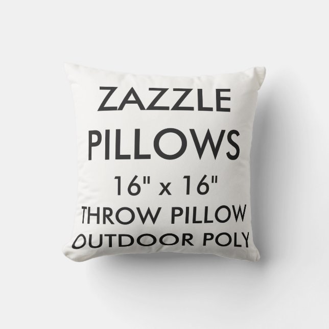 Custom Outdoor Throw Pillow Blank Template (Front)