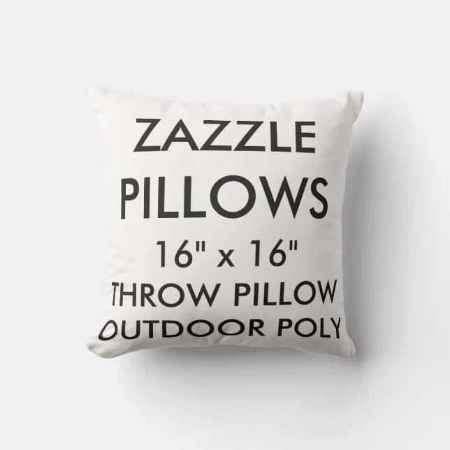 Custom Outdoor Throw Pillow Blank Template Zazzle