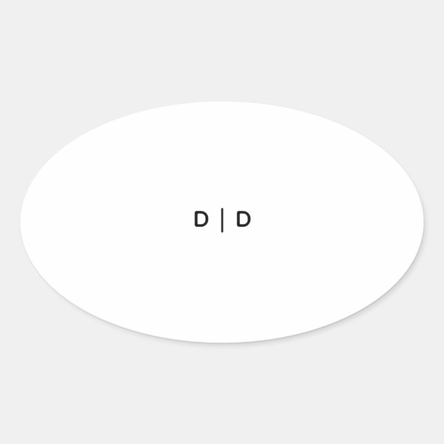 Custom Oval Stickers, Format: Sheet of Stickers (Front)