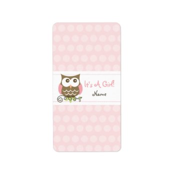 Custom Owl Baby Shower Candy Wrapper Label by msimkin at Zazzle