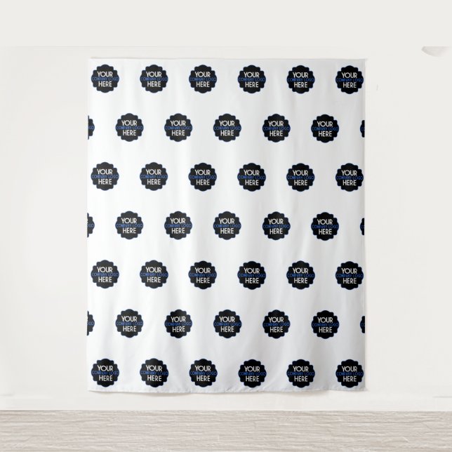 Custom Own Business Logo Step and Repeat Backdrop (Front)