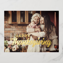 CUSTOM OWN Photo and Message Thanksgiving