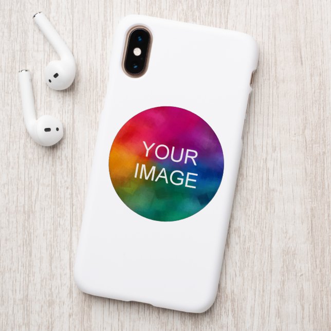 Custom Own Photo Image Pic or Logo Template Circle Patch (On Phone Back)