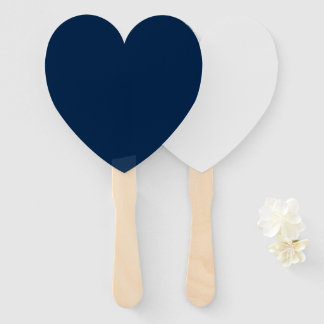 Custom Oxford Blue Heart Fans – Bulk Ready