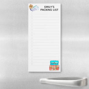 Custom Packing List Travel Notepad - Be organized!