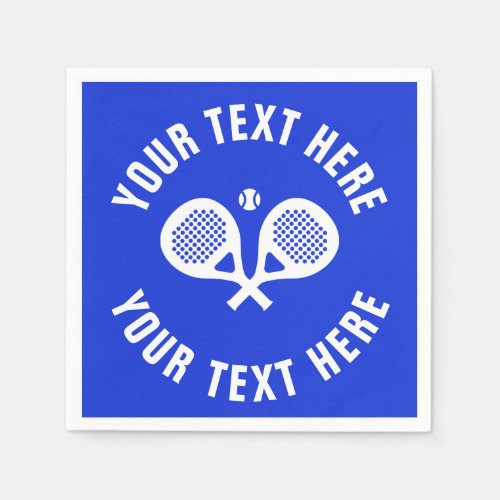 Custom padel tennis napkins