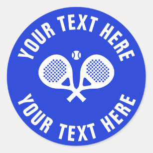 Custom padel tennis stickers