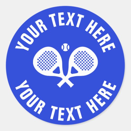 Custom padel tennis stickers