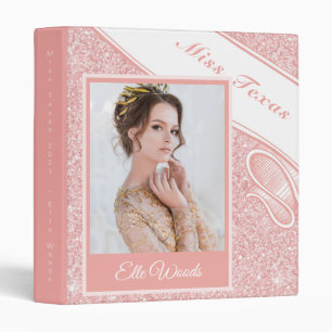 Custom Pageant Binder - Rose Gold Glitz