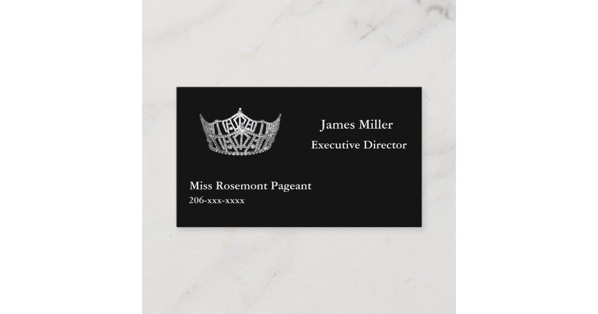 Custom Pageant Business Card Template | Zazzle