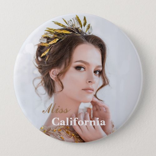 Custom Pageant Button Pin