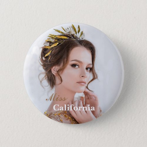 Custom Pageant Button Pin