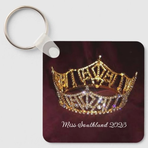 Custom Pageant Crown Key Chain