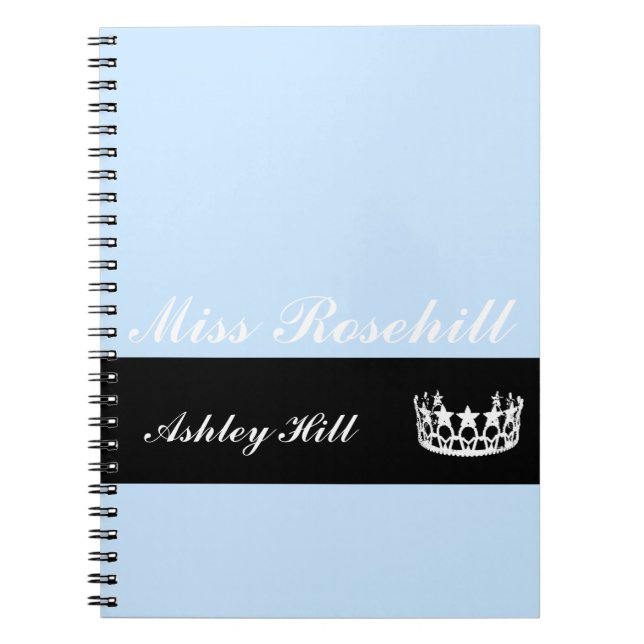 Custom Pageant Crown Notebook (Front)