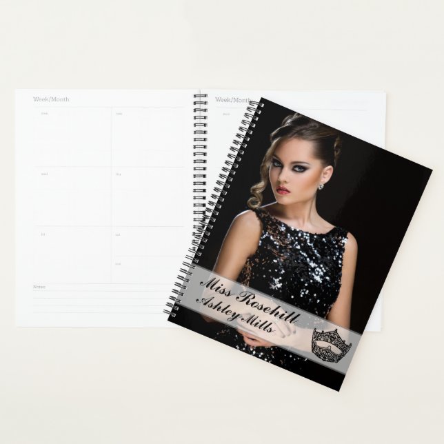 Custom Pageant Crown Notebook Planner (Display)